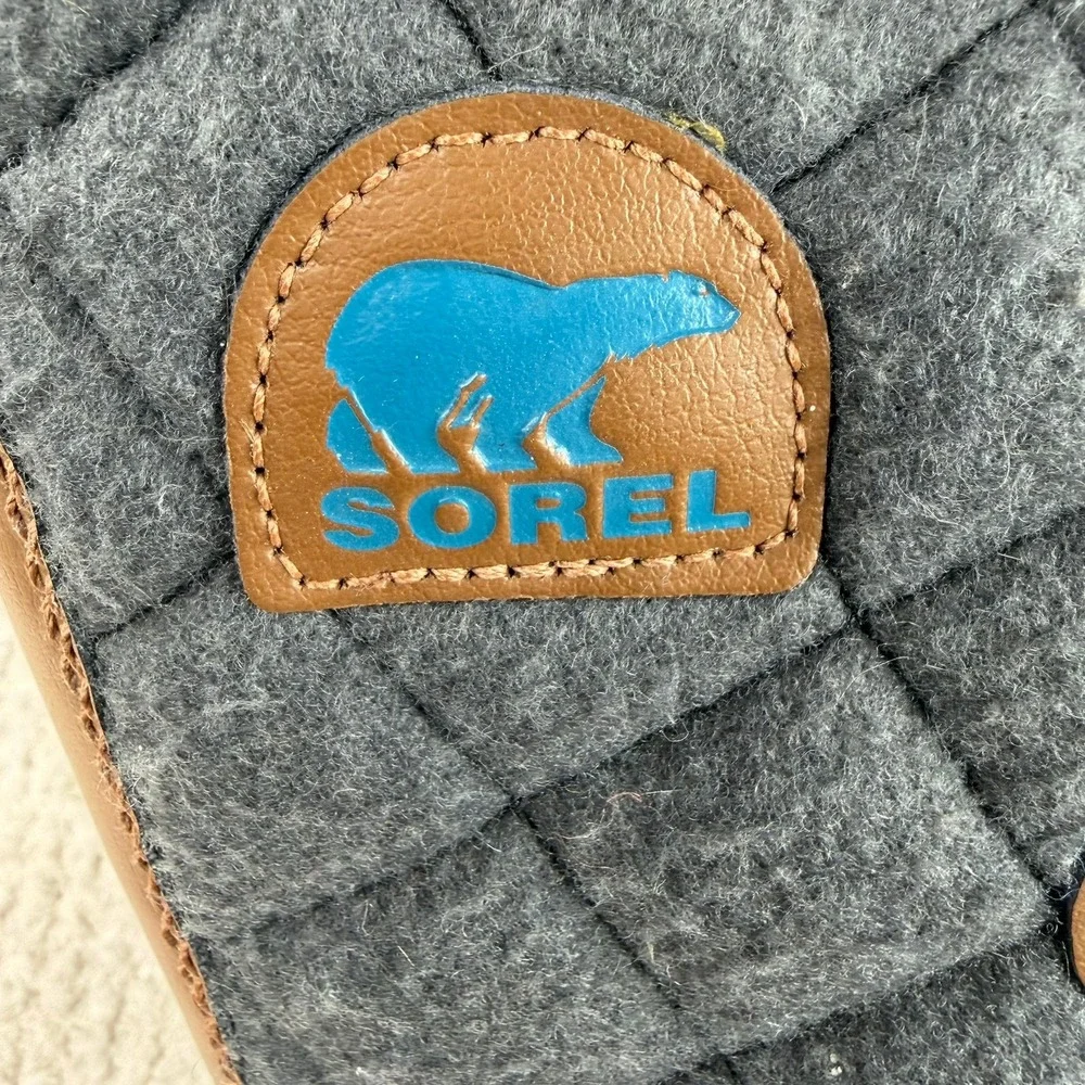 Sorel Tofino II Waterproof Winter Boots W 7Grey Quilted Faux Fur NL2113-242 NWOB